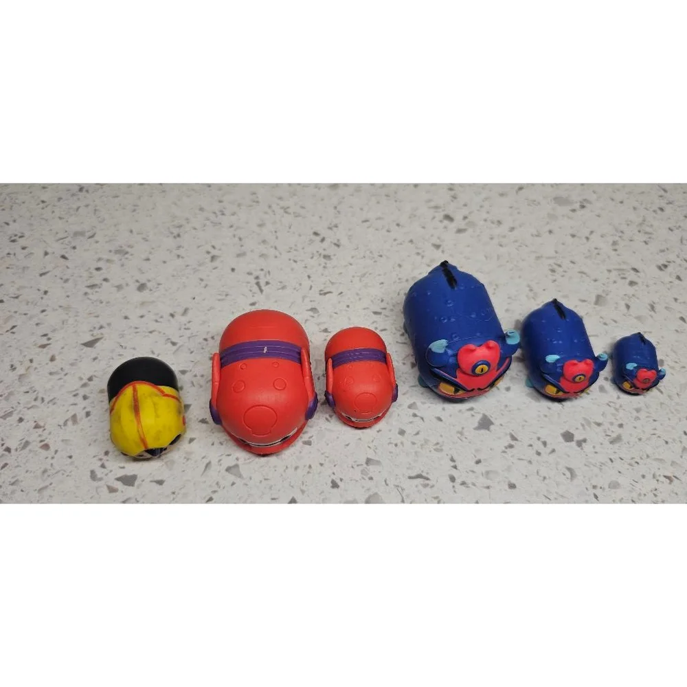 Disney Tsum Tsum Big Hero 6 Lot – Hiro, Baymax, Yokai – 6 Figures